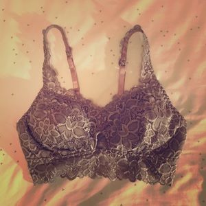 Rue21 purple lace bra bralette never worn size L
